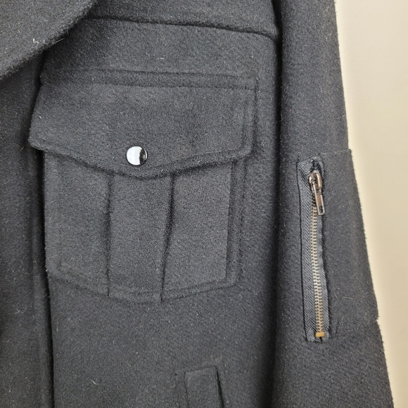 Jordan Craig Mens 2X Black Wool Blend Coat - Picture 7 of 9
